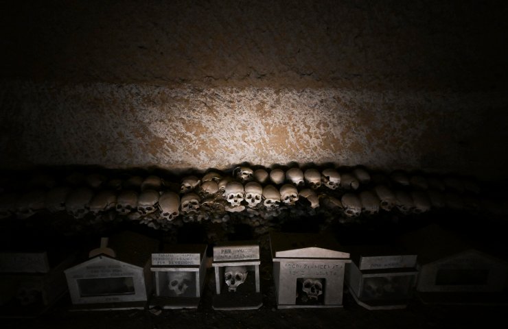 Uno scorcio del Cimitero delle Fontanelle