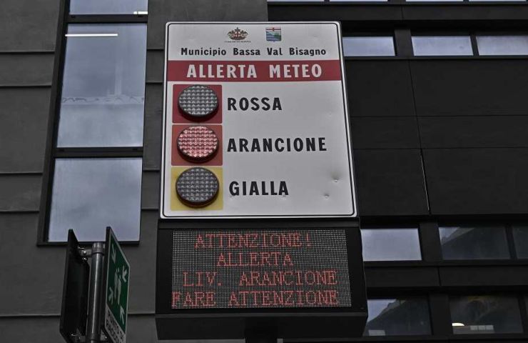 Segnale di allerta arancione