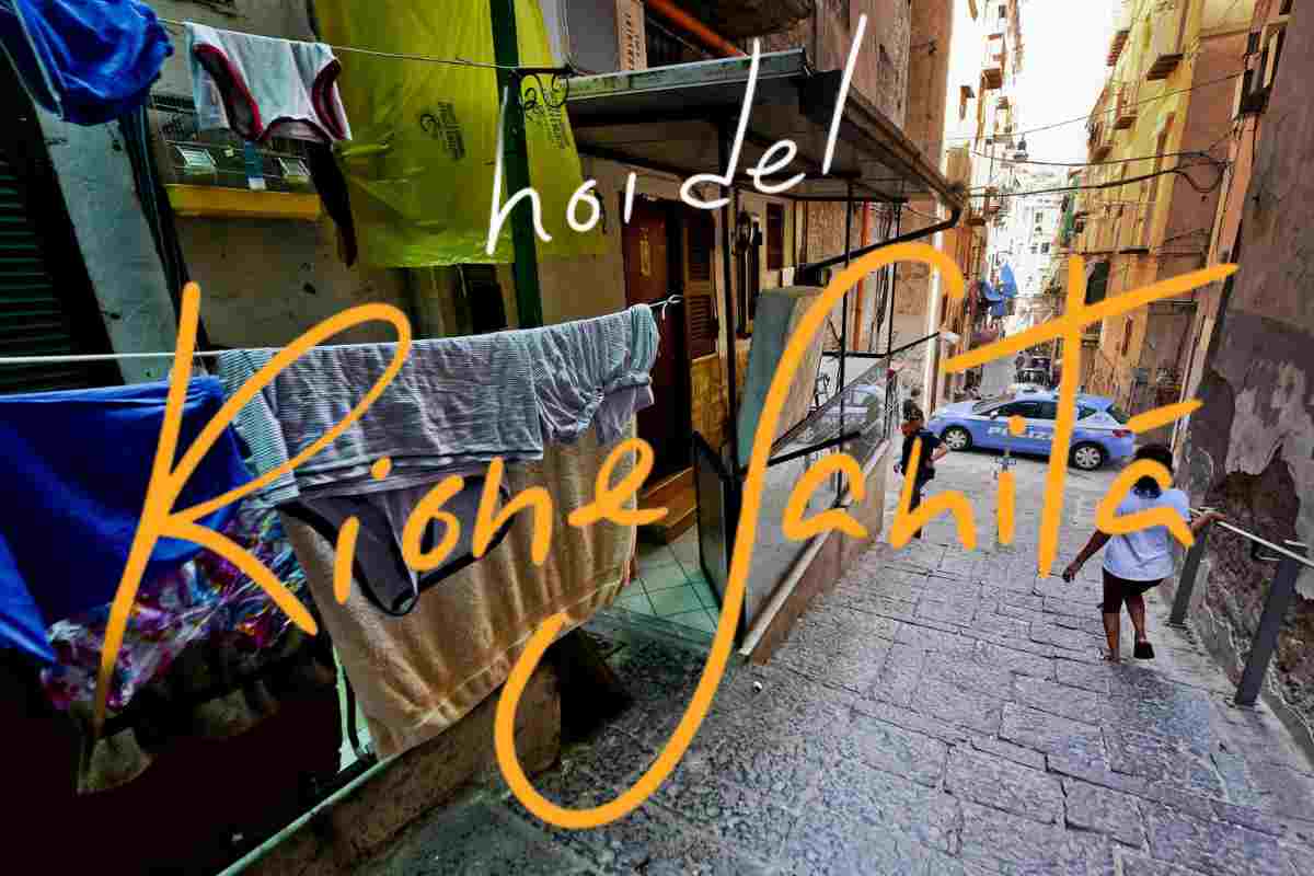 Uno scorcio del Rione Sanità a Napoli